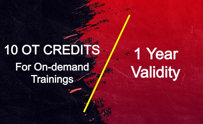 10 OT Credits For 10 On-demand Trainings (1 Year Validity)