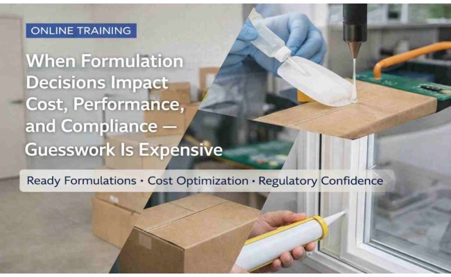 Advanced Adhesive Formulations Training: 10 Proven Systems for Performance, Cost, and Compliance