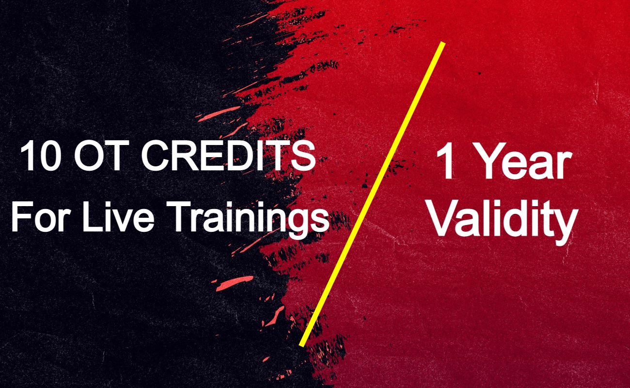 10 OT Credits For 10 Live Technical Trainings (1 Year Validity)
